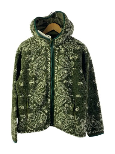 【中古】ELEPHANT BRAND/フリースジャケット/M/ポリエステル/カーキ/ペーズリー/EBAT1210601【メンズウェア】 【中古】ELEPHANT BRAND/フリースジャケット/M/ポリエステル/カーキ/ペーズリー/EBAT1210601【メンズウェア】