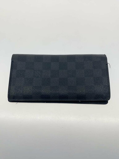 【中古】LOUIS VUITTON◆ポルト・フォイユ・ブラザ_タイガ_BLK/牛革/BLK/メンズ【服飾雑貨他】 【中古】LOUIS VUITTON◆ポルト・フォイユ・ブラザ_タイガ_BLK/牛革/BLK/メンズ【服飾雑貨他】