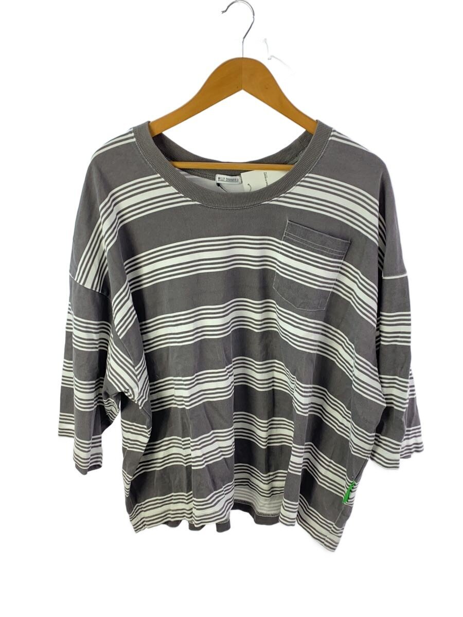 Rakuten - 【中古】WILLY CHAVARRIA◆Tシャツ/M/コットン/GRY/ボーダー【メンズウェア】