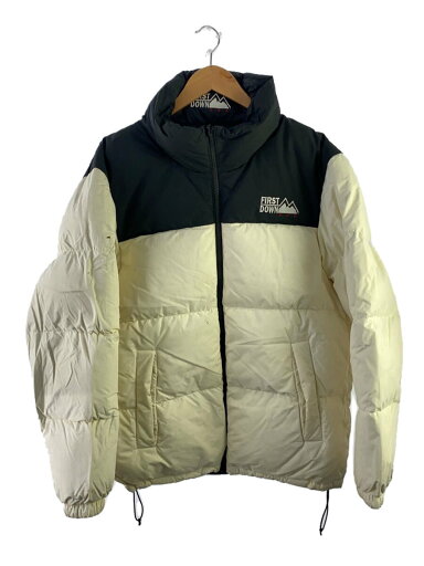 【中古】FIRST DOWN◆ダウンジャケット/L/ポリエステル/WHT/無地/F142500【メンズウェア】 【中古】FIRST DOWN◆ダウンジャケット/L/ポリエステル/WHT/無地/F142500【メンズウェア】