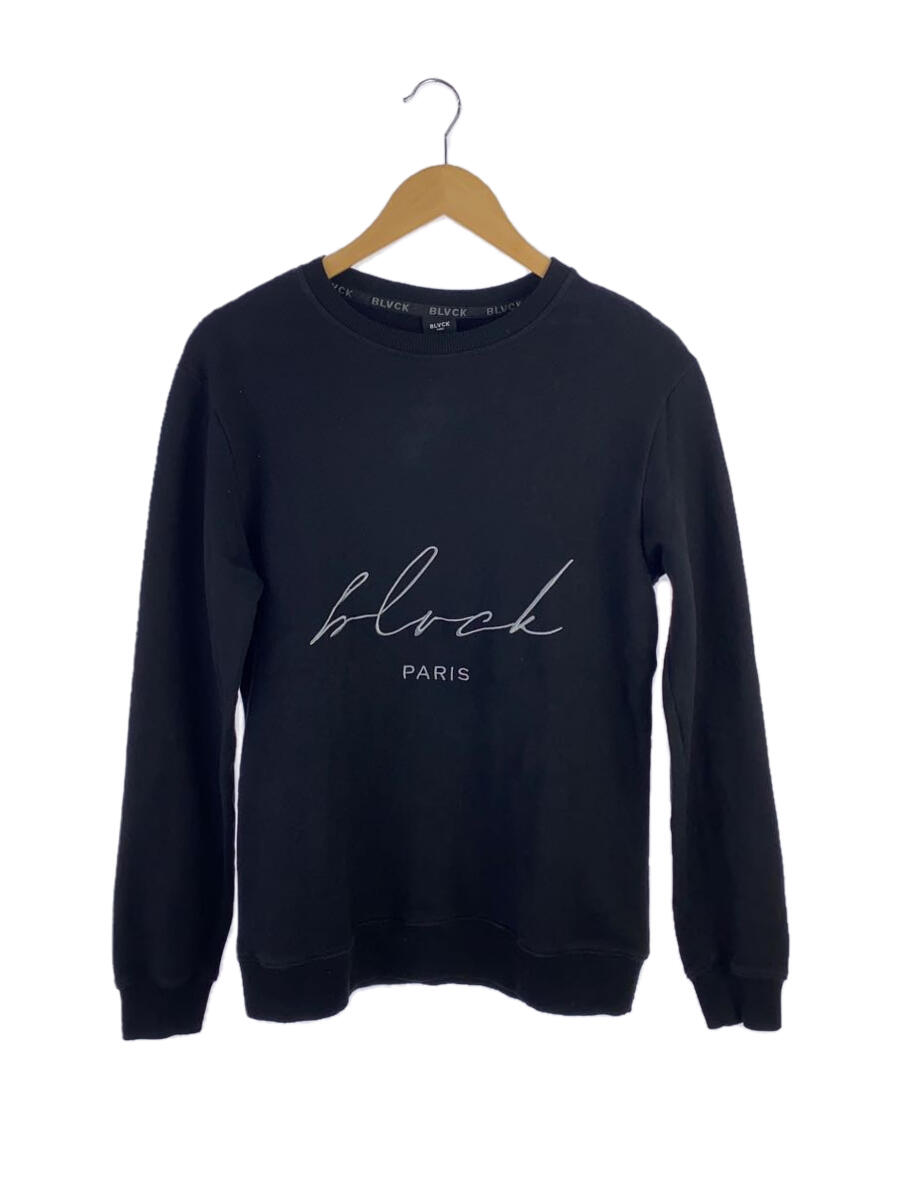 【中古】BLVCK PARIS/Blvck Signature Sweater/シグネチャーロゴ/XS/コットン/BLK【メンズウェア】