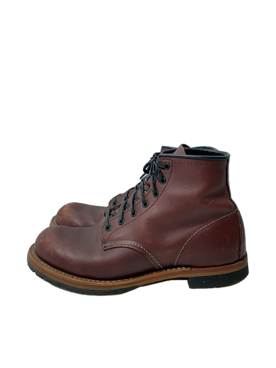 【中古】RED WING◆BECKMAN /ブーツ/US9/ブラウン/レザー/9011/ベックマン/レッドウイング【シューズ】