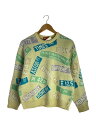 【中古】Supreme◆ニット・セーター(厚手)/S/アクリル/クリーム/総柄【メンズウェア】