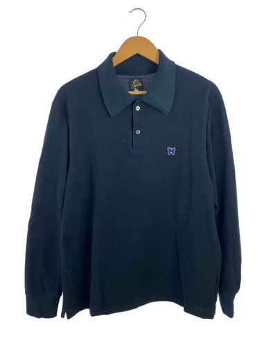 【中古】Needles◆ポロシャツ/S/コットン/BLK/無地/PU296//【メンズウェア】 【中古】Needles◆ポロシャツ/S/コットン/BLK/無地/PU296//【メンズウェア】