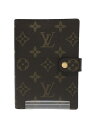 【中古】LOUIS VUITTON◆アジェンダPM_モノグラム_BRW/PVC/BRW/総柄/レディース【服飾雑貨他】