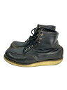 【中古】RED WING◆エンジニアブーツ/--/BLK【シューズ】