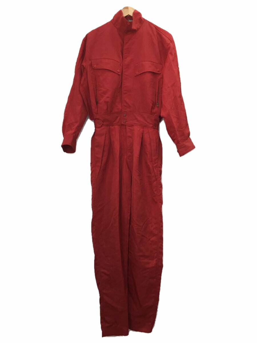 【中古】ISSEY MIYAKE◆筆タグ/80S/オールインワン/M/ナイロン/レッド//【メンズウェア】