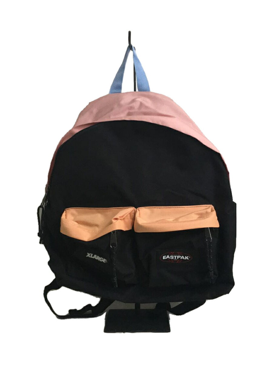 【中古】EASTPAK◆リュック/ポリエステル/ブラック/黒【バッグ】