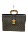 【中古】LOUIS VUITTON◆セルヴィエット・フェルモアール_モノグラム・キャンバス_BRW/PVC/BRW【バッグ】