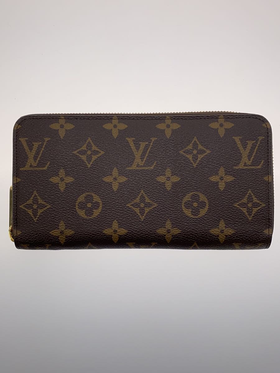 【中古】LOUIS VUITTON◆2)ジッピー・ウォレット_モノグラム・キャンバス_BRW_ブラウン/PVC/BRW/レディース【服飾雑貨他】