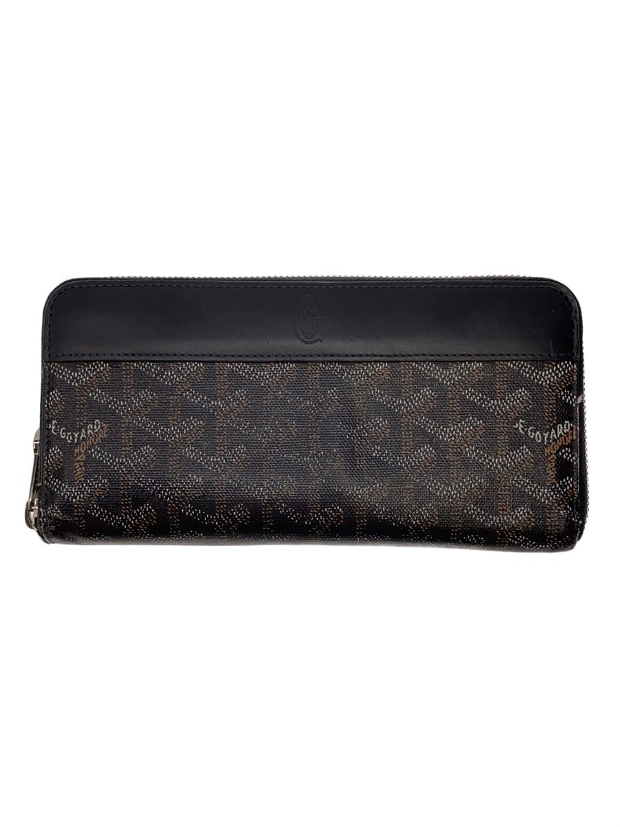 【中古】GOYARD◆長財布/PVC/BLK/総柄/メンズ【服飾雑貨他】