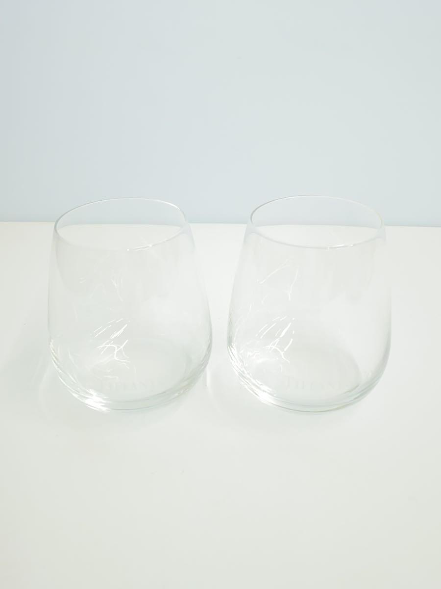 【中古】TIFFANY&Co.◆TCO ロゴ グラス/ペアグラス/グラス/2点セット/CLR【キッチン用品】