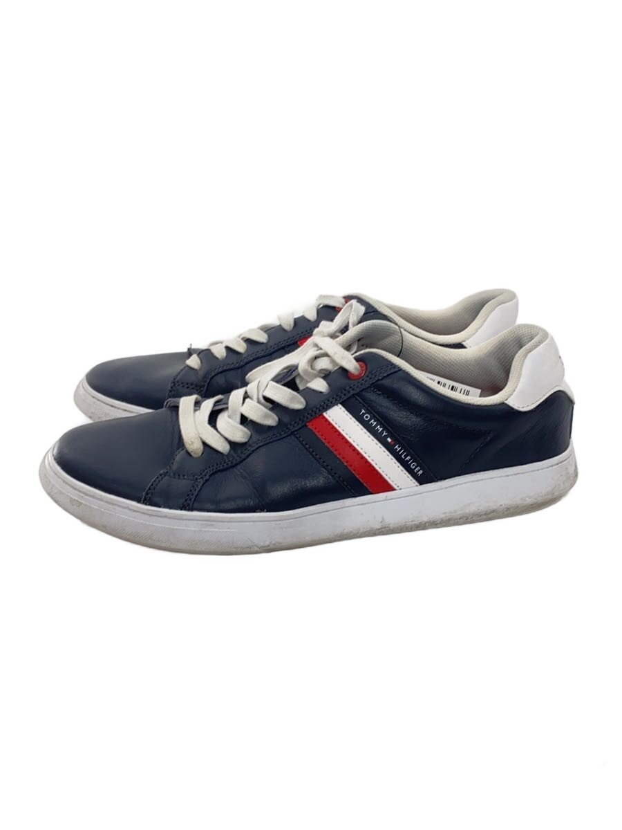 【中古】TOMMY HILFIGER◆ローカットスニーカー/26cm/ネイビー【シューズ】