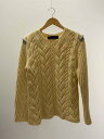 【中古】COMME des GARCONS HOMME PLUS◆AD2011/ニット・セーター(厚手)/M/ウール/クリーム/PH-N005【メンズウェア】
