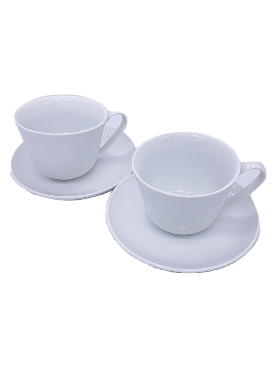 【中古】ROYAL COPENHAGEN◆カップ＆ソーサー/2点セット/WHT//【キッチン用品】