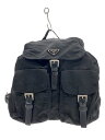 【中古】PRADA◆リュック/--/BLK【バッグ】