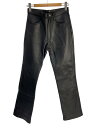 【中古】KADOYA◆ボトム/31/レザー/BLK//【メンズウェア】
