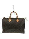 【中古】LOUIS VUITTON◆スピーディ35_モノグラム・キャンバス/PVC/BRW/総柄/M41524/SP1907【バッグ】