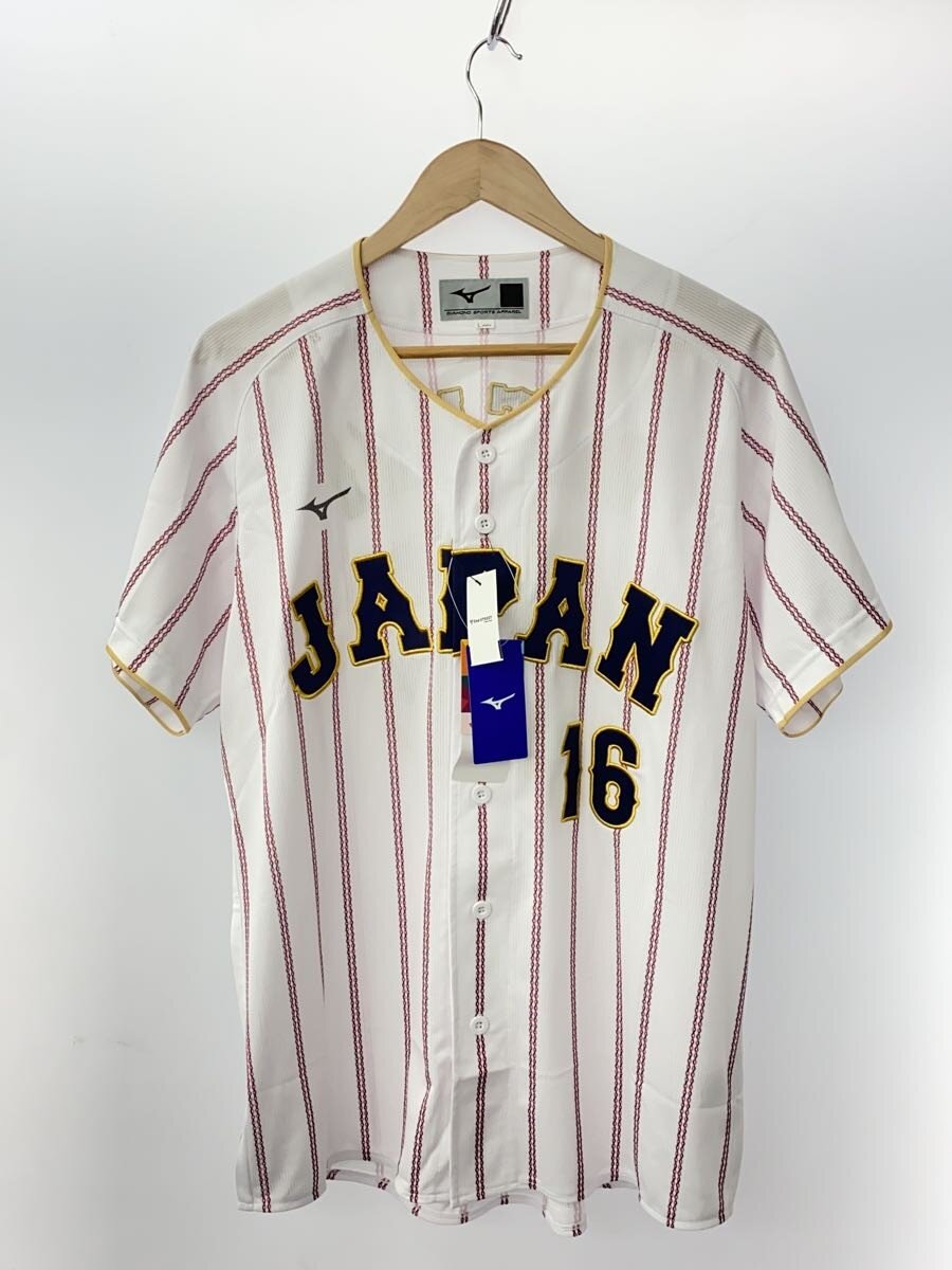【中古】MIZUNO◆スポーツウェアー/L/WHT/侍ジャパン/大谷翔平【スポーツ】