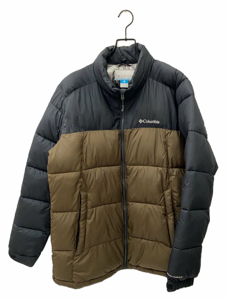 【中古】Columbia◆ダウンジャケット/XL/ポリエステル/BLU/無地/221 WE0019【メンズウェア】