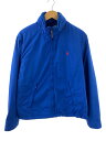 POLO RALPH LAUREN◆1485874PYWB/スウィングトップ/ブルゾン/M/ポリエステル/ブルー/無地