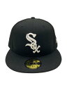 【中古】NEW ERA◆キャップ/7 3/8/ウール/BLK/無地/メンズ【服飾雑貨他】