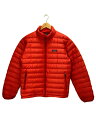 【中古】patagonia◆ダウンジャケット/S/ポリエステル/RED/84673F8【メンズウェア ...