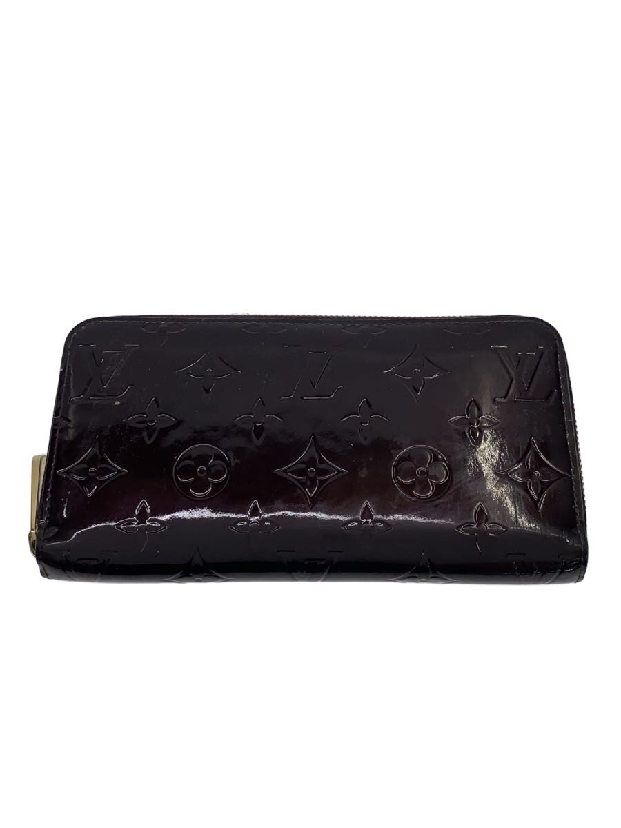 【中古】LOUIS VUITTON◆ジッピー・ウォレット_モノグラム・ヴェルニ/エナメル/BRD/レディース【服飾雑貨他】