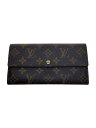 【中古】LOUIS VUITTON◆1)ポルト・フォイユ・サラ_モノグラム・キャンバス_BRW/PVC/BRW/レディース【服飾雑貨他】(4)