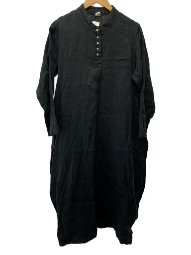 【中古】08Mab◆長袖ワンピース/FREE/リネン/BLK/CF-1122HF644【レディースウェア】 【中古】08Mab◆長袖ワンピース/FREE/リネン/BLK/CF-1122HF644【レディースウェア】