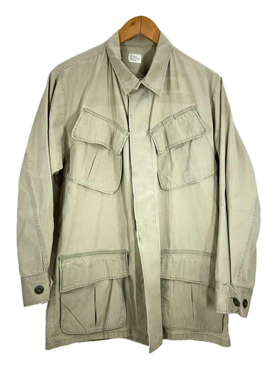 【中古】US.ARMY◆63s/JUNGLE FATIGUE JACKET/リップストップ/S-R/BEG/8405-935-4705//【メンズウェア】