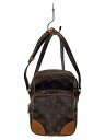 【中古】LOUIS VUITTON◆アマゾン_モノグラム・キャンバス_BRW/PVC/BRW【バッグ】