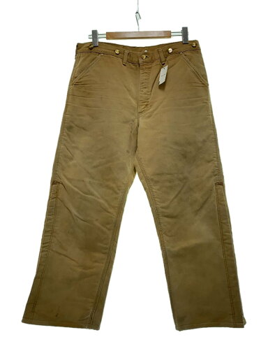 【中古】Carhartt◆90s/ダックパンツ/ナイロン貼り/サイドジップ/ボトム/38/コットン/BEG【メンズウェア】 【中古】Carhartt◆90s/ダックパンツ/ナイロン貼り/サイドジップ/ボトム/38/コットン/BEG【メンズウェア】