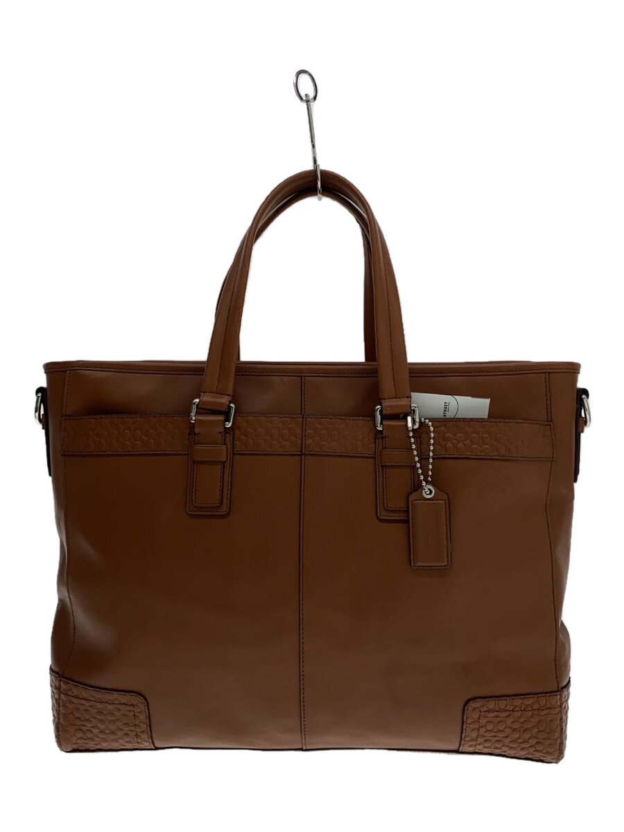 【中古】COACH◆トートバッグ/レザー/BRW/F70455【バッグ】