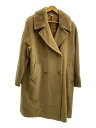 【中古】i Blues◆ファー/コート/42/カシミア/BEG【レディースウェア】(4)