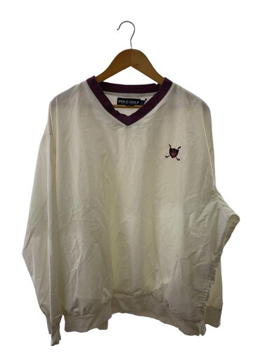 【中古】POLO GOLF◆ブルゾン/L/ポリエステル/WHT【メンズウェア】 【中古】POLO GOLF◆ブルゾン/L/ポリエステル/WHT【メンズウェア】