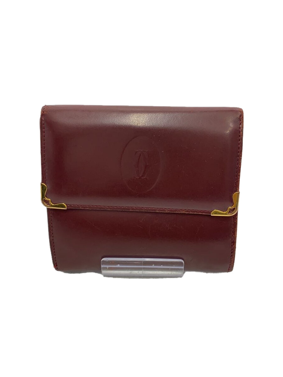 【中古】Cartier◆マストライン/財布/レザー/BRD/無地/レディース【服飾雑貨他】