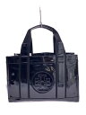 【中古】TORY BURCH◆トートバッグ/エナメル/BLK【バッグ】