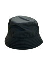 【中古】PRADA◆トライアングルロゴハット/XL/ナイロン/BLK/メンズ//【服飾雑貨他】