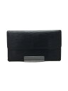 【中古】LOUIS VUITTON◆ポルト・フォイユ・インターナショナル_エピ_BLK/レザー/ブラック/メンズ/長財布/ロングウォレット【服飾雑貨他】