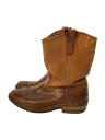 【中古】RED WING◆ペコスブーツ/US6/BRW/レザー/羽根プリントタグ/70~80s【シューズ】