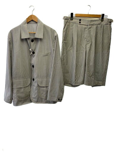 【中古】RICCARDO METHA◆TEIMEN GINZA/セットアップ/50/ウール/ホワイト/ストライプ/1615700104【メンズウェア】 【中古】RICCARDO METHA◆TEIMEN GINZA/セットアップ/50/ウール/ホワイト/ストライプ/1615700104【メンズウェア】