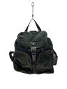 【中古】PRADA◆リュック/ナイロン/KHK/無地【バッグ】(4)