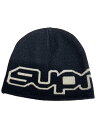 【中古】Supreme◆ニットキャップ/FREE/アクリル/BLK/無地/メンズ【服飾雑貨他】