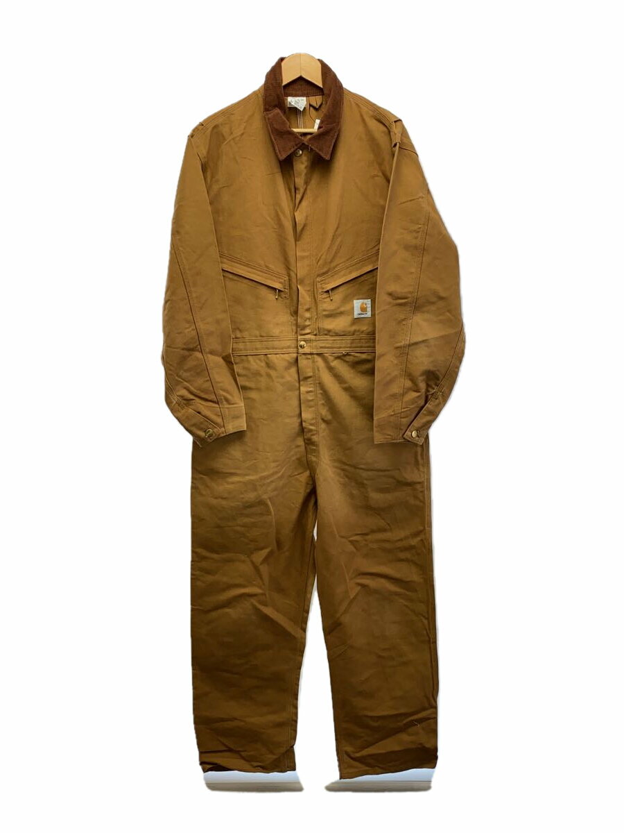 【中古】Carhartt◆オールインワン/44/コットン/ダック地/キャメル/996R【メンズウェア】