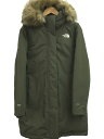 THE NORTH FACE◆ダウンジャケット/XL/ナイロン/KHK/nf0a4r2v/arctic parka/左袖一部スレ