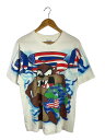 【中古】LOONEY TUNES◆Tシャツ/L/コットン/WHT【メンズウェア】(4)