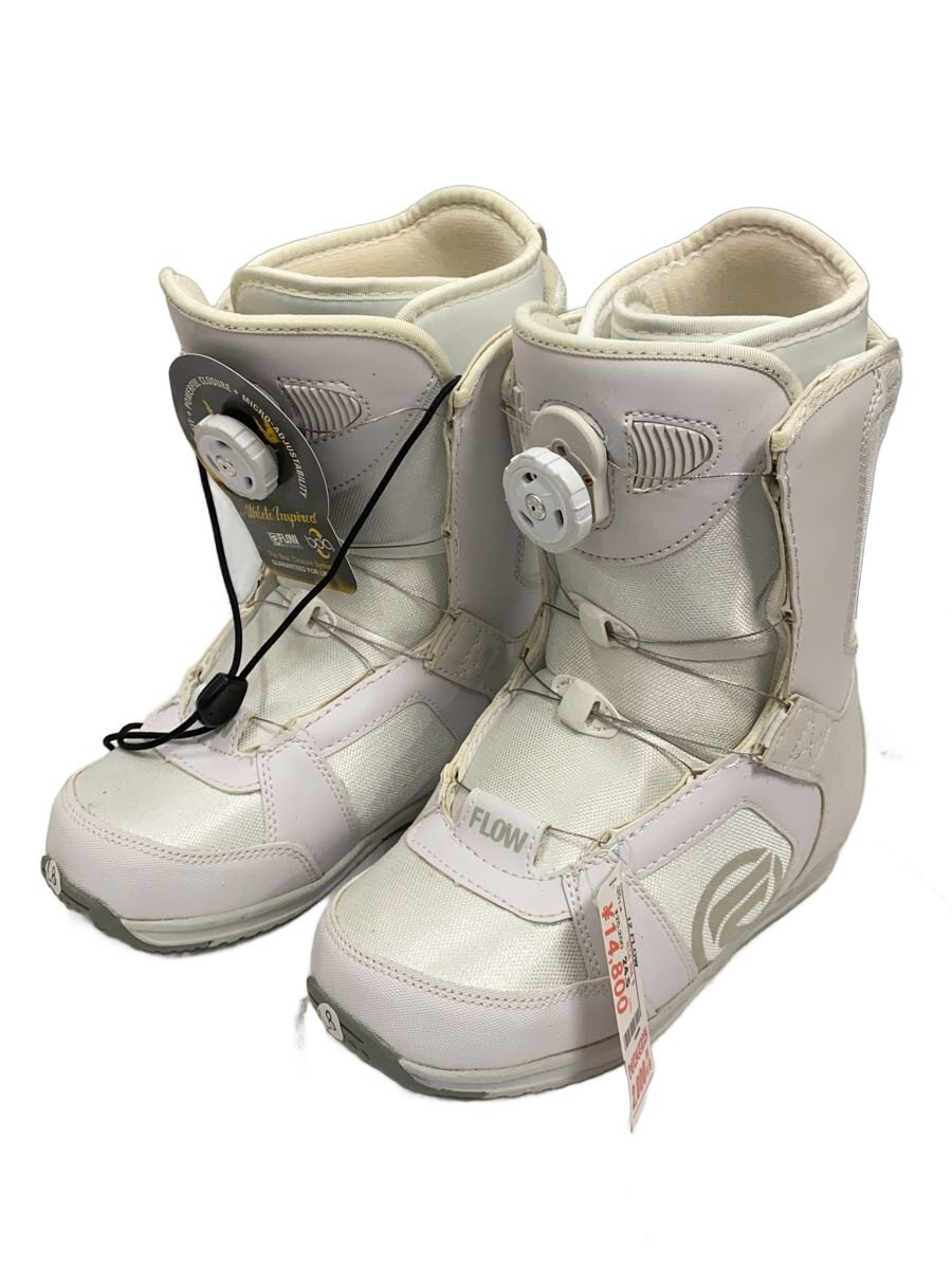 Flow - 【中古】FLOW◆スノーボードブーツ/24.5cm/WHT/VEGA BOA【スポーツ】
