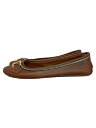 【中古】LOUIS VUITTON◆フラットパンプス/36/BRW/レザー【シューズ】