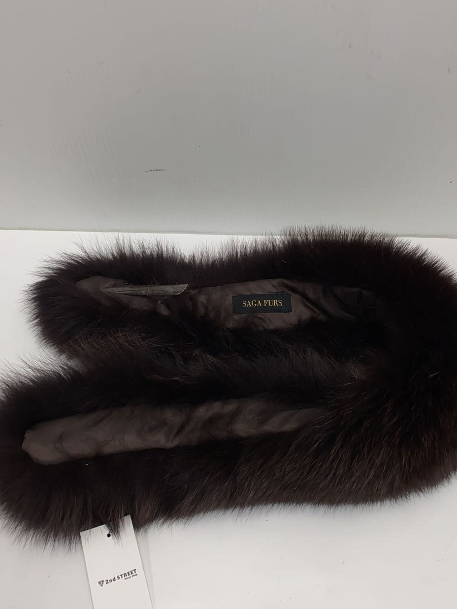【中古】sagafurs◆マフラー/ファー/BRW/レディース【服飾雑貨他】